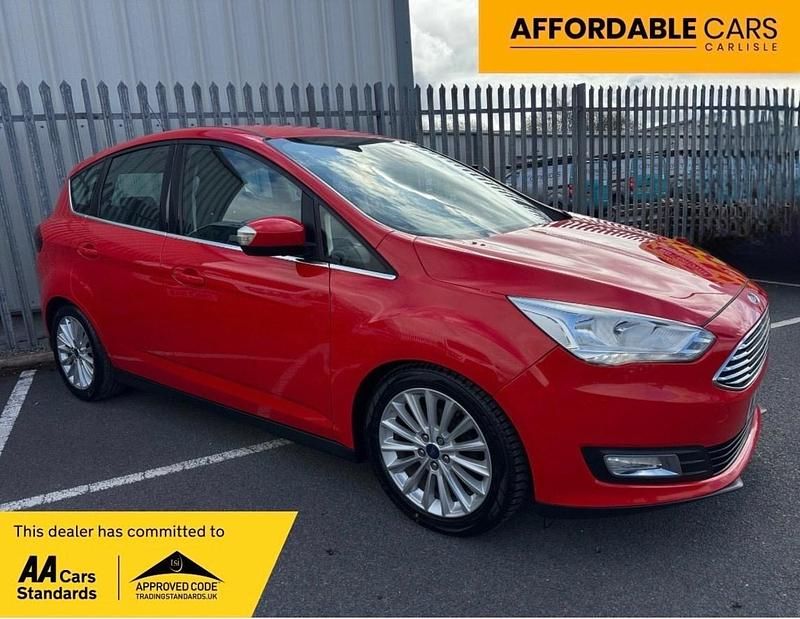 Used Ford C-MAX Titanium 125 HP (91 kW) 2016 Red MPV