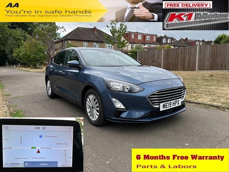 Blue Used 2019 Ford Focus Titanium Hatchback | £7,499 (Super price) - Image 1/3