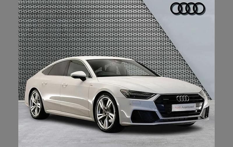 Used Audi A7 S-Line 228 HP (167 kW) 2019 White Sedan