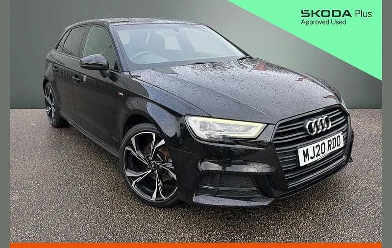 Used Audi A3 Black Edition 147 HP (108 kW) 2020 Black Sedan