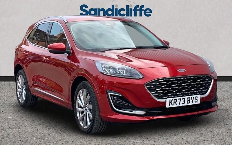 Lucid red (exclusive paint) Used 2023 Ford Kuga Vignale SUV | £23,881 (Fair price) - Image 1/4