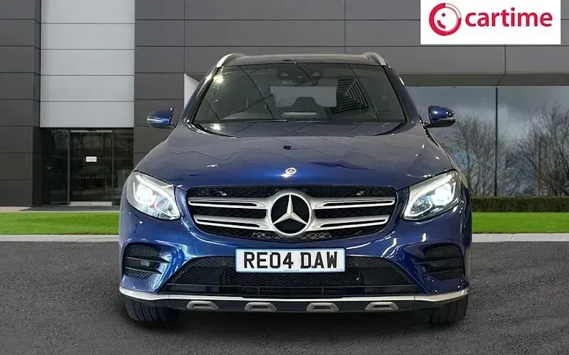 Used Mercedes GLC350 AMG line 258 HP (189 kW) 2018 Blue SUV