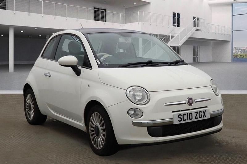Used Fiat 500 Lounge 69 HP (50 kW) 2010 White Hatchback