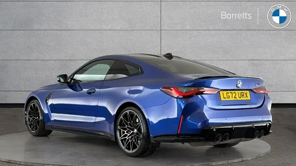 Begagnad BMW M4 Competition Edition 503 HK (369 kW) 2022 Blå Sportkupé