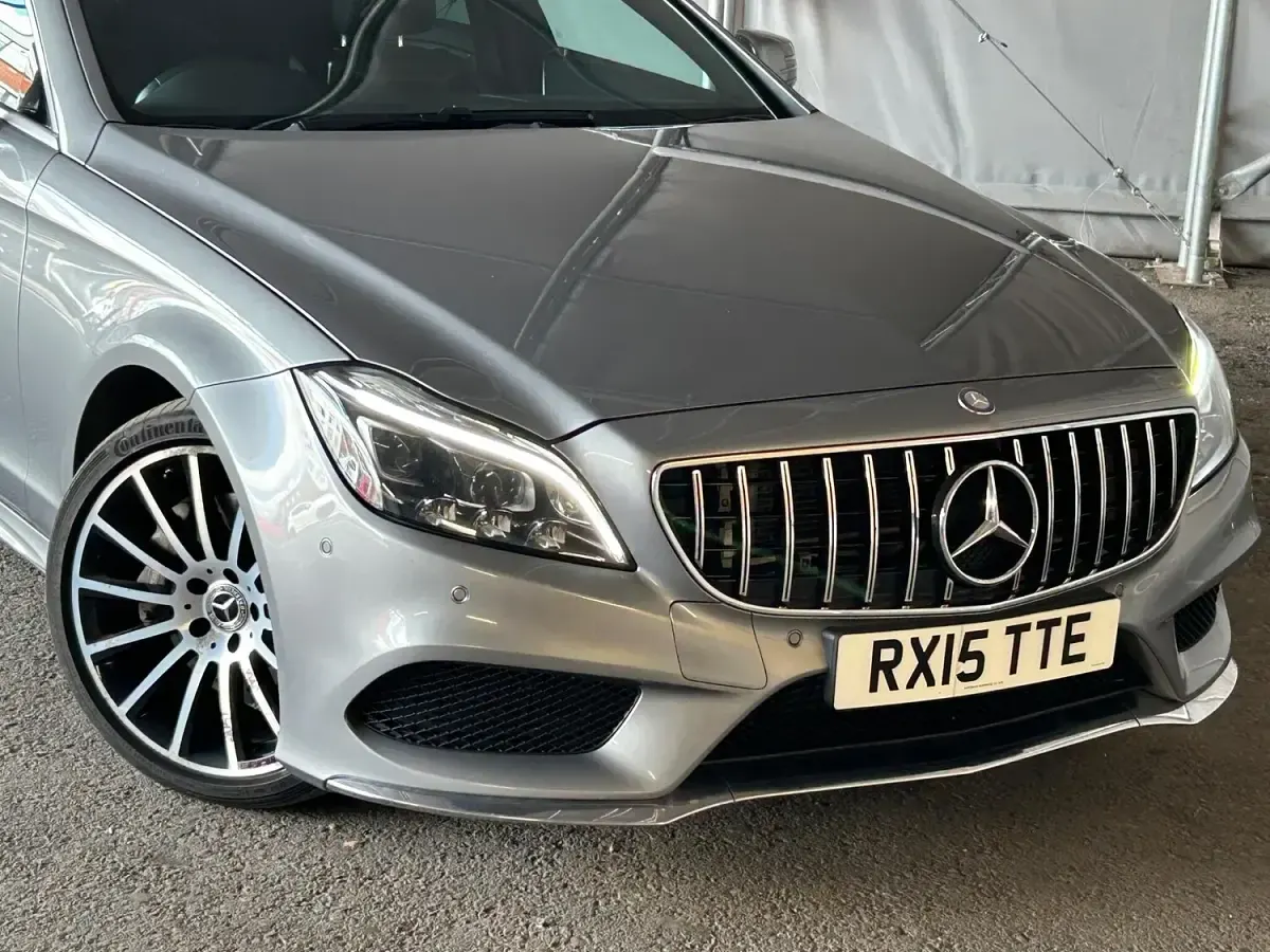 Used Mercedes CLS350 AMG line 258 HP (189 kW) 2015 Silver Coupe