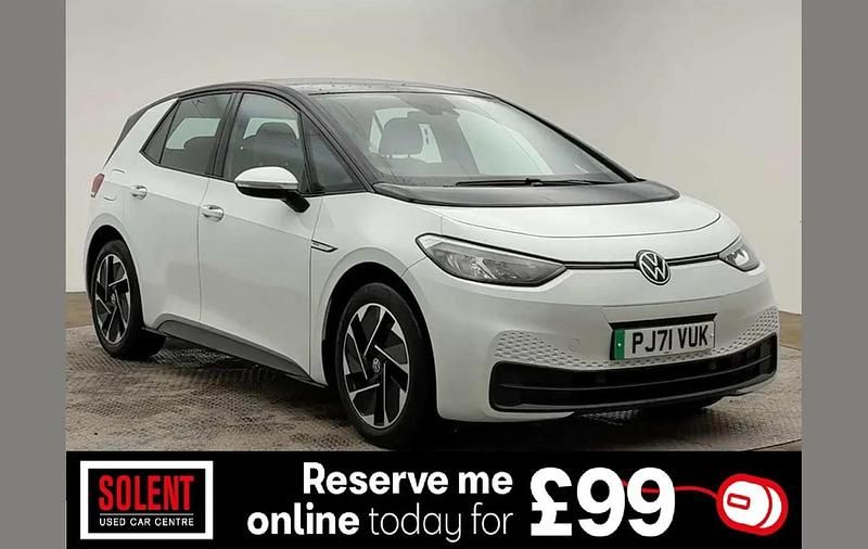 Used VW ID.3 Pro 106 kW (145 HP) 2022 White Hatchback