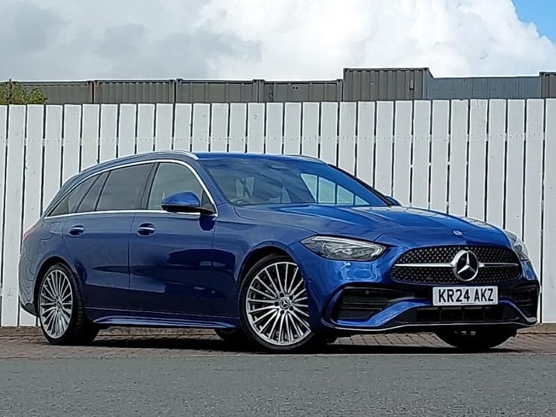 Blue Used 2024 Mercedes C300 AMG Line Premium Hatchback | £30,998 (Good price) - Image 1/4