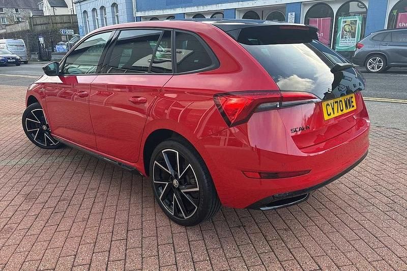 Used Skoda Scala Monte Carlo 110 HP (80 kW) 2020 Corrida red Hatchback
