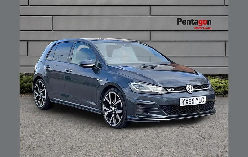 Used VW Golf VII GTD 180 HP (132 kW) 2019 Blue Hatchback