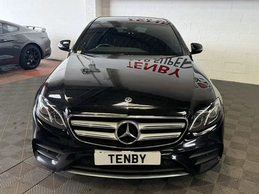 Used Mercedes E220 AMG line 194 HP (142 kW) 2017 Black Sedan