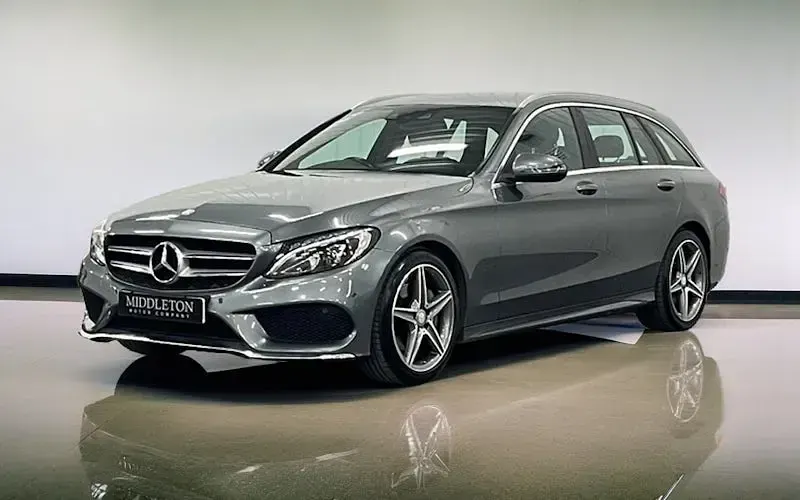 Used Mercedes C220 AMG line 170 HP (125 kW) 2016 Grey Estate