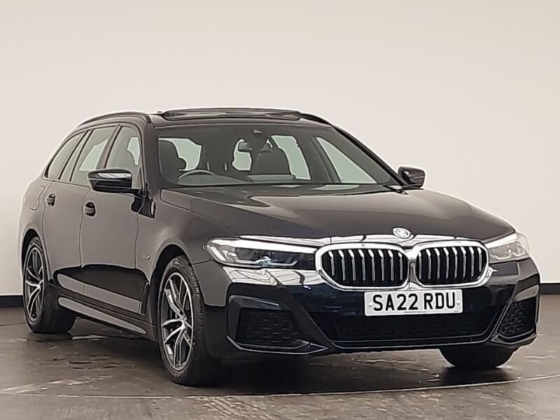 Black Used 2022 BMW 530e M Sport Estate | £29,898 (A bit pricey) - Image 1/4