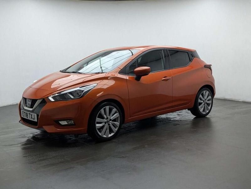 Used Nissan Micra Tekna 90 HP (66 kW) 2018 Orange Hatchback