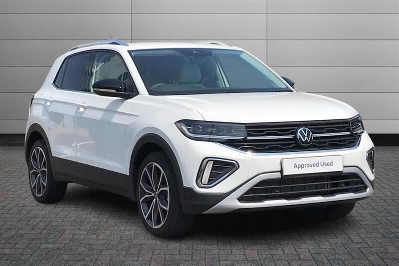 Pure white New 2025 VW T-Cross Style SUV | £30,395 (A bit pricey) - Image 1/4