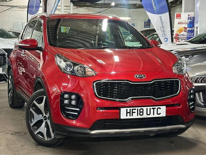 Red Used 2018 Kia Sportage GT-Line SUV | £13,495 (Fair price) - Image 1/4