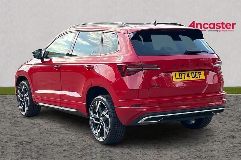 Used Skoda Karoq SportLine 150 HP (110 kW) 2024 Red SUV