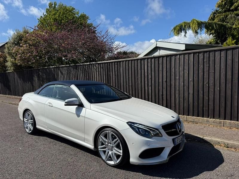 Begagnad Mercedes E350 AMG line 2016 Vit Cab