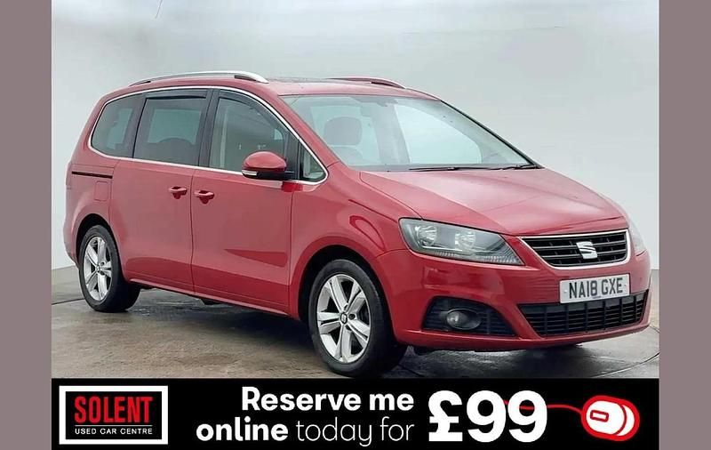 Red Used 2018 Seat Alhambra XCELLENCE MPV | £16,490 (Fair price) - Image 1/3