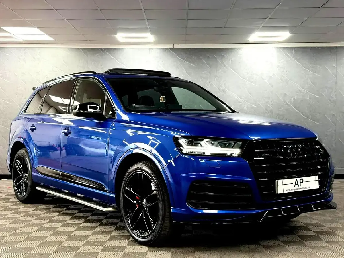 Used Audi Q7 Black Edition 2018 Blue SUV