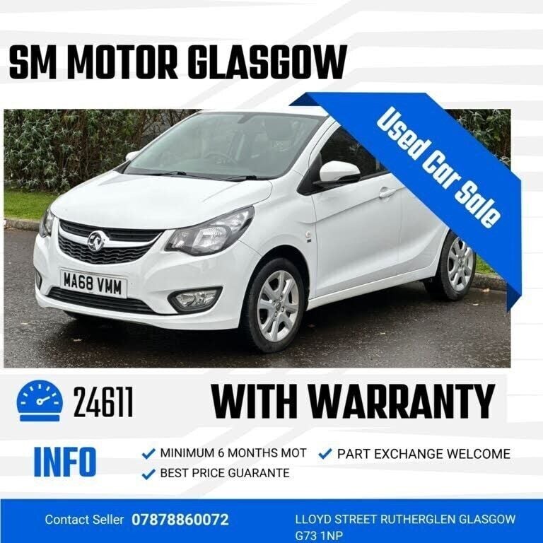 White Used 2018 Vauxhall Viva Hatchback | £3,989 (Super price) - Image 1/4