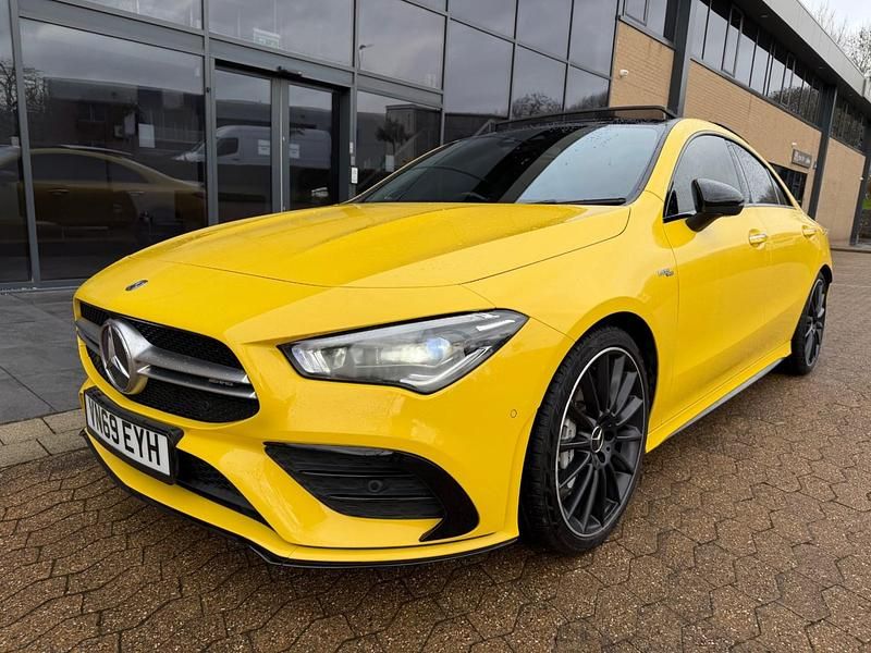 Used Mercedes CLA35 AMG AMG Line Premium Plus 2019 Yellow Coupe