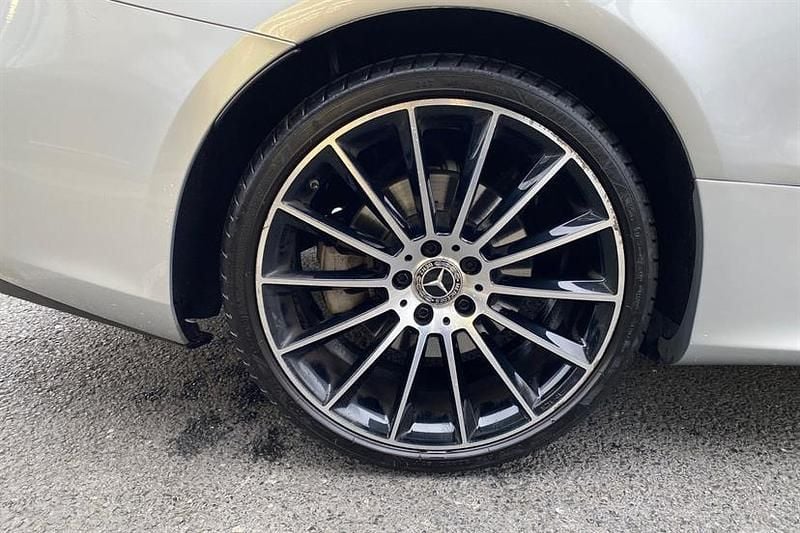 Used Mercedes E350 AMG line 299 HP (219 kW) 2019 Iridium silver Coupe