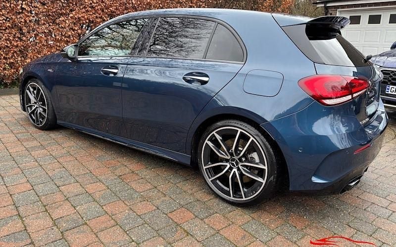 Used Mercedes A35 AMG Premium 306 HP (225 kW) 2021 Blue Hatchback