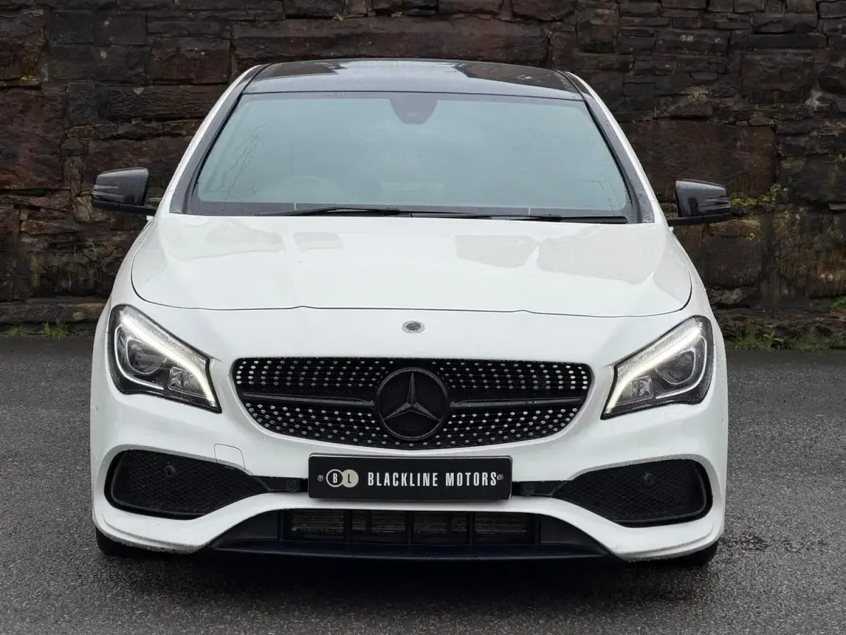 Used Mercedes CLA180 AMG line 122 HP (89 kW) 2017 White Sedan