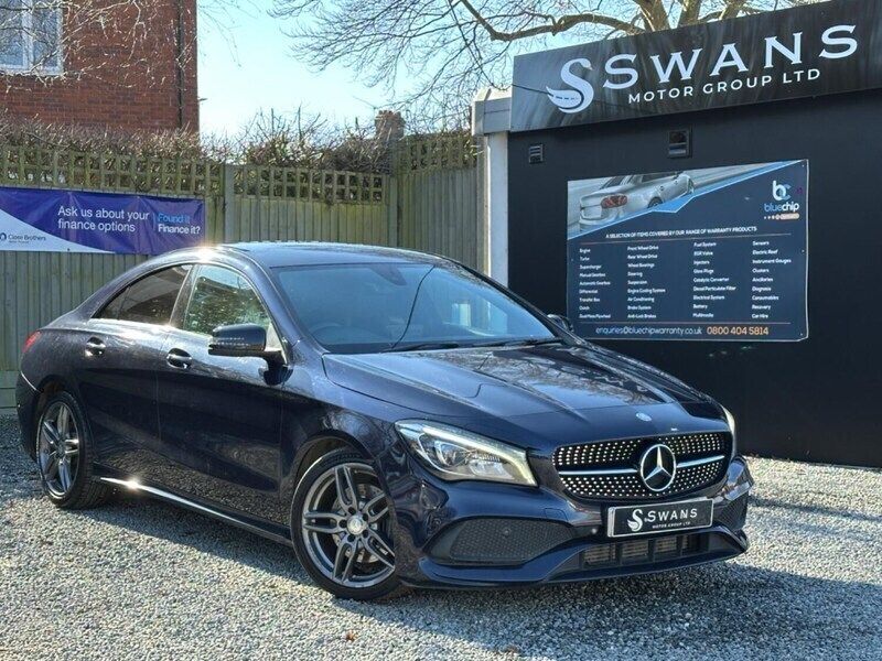 Blue Used 2017 Mercedes CLA220 AMG line Sedan | £10,995 (Fair price) - Image 1/4