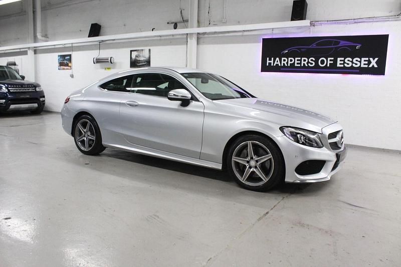 Silver Used 2016 Mercedes C250 AMG line Coupe | £11,495 (Fair price) - Image 1/4