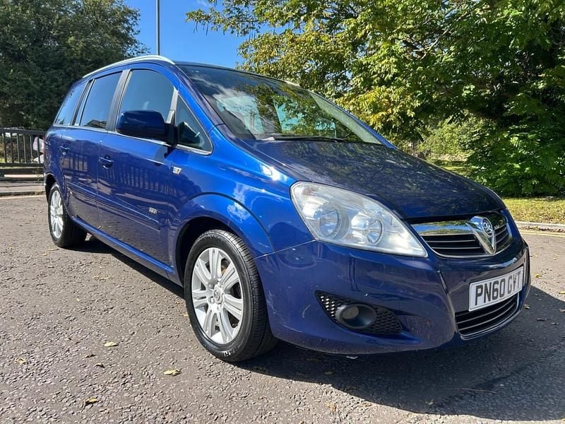 Used Vauxhall Zafira Design Edition 110 HP (80 kW) 2010 Blue MPV