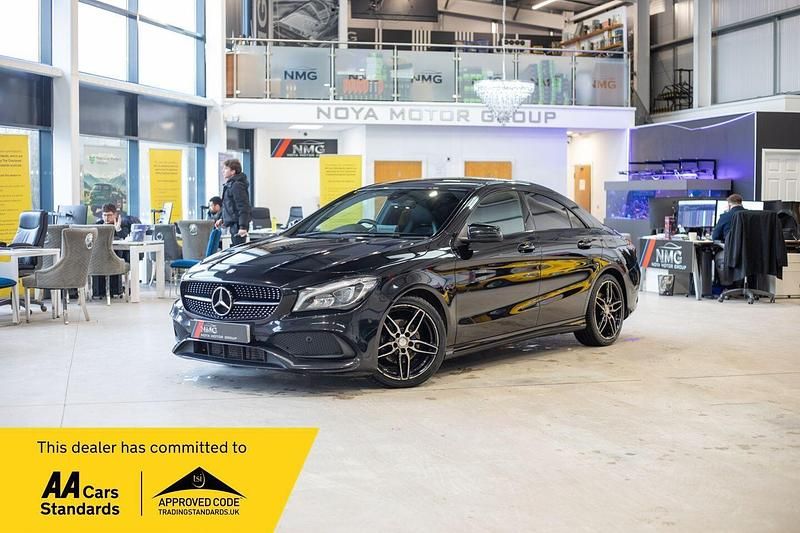 Black Used 2017 Mercedes CLA200 AMG line Sedan | £10,749 (Fair price) - Image 1/4