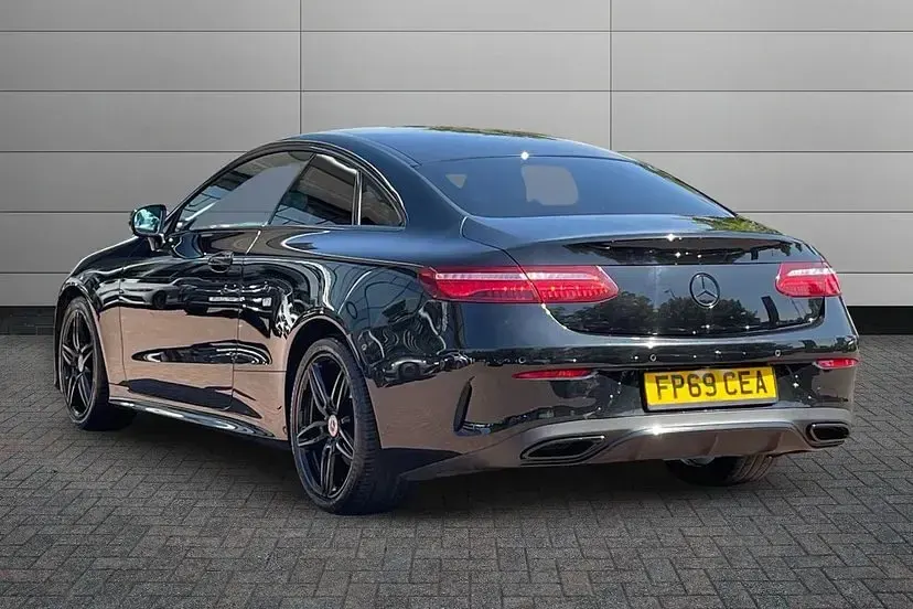 Used Mercedes E220 AMG line 191 HP (140 kW) 2019 Black Coupe