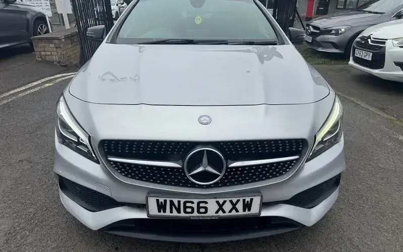 Used Mercedes CLA220 AMG line 177 HP (130 kW) 2016 Silver Coupe