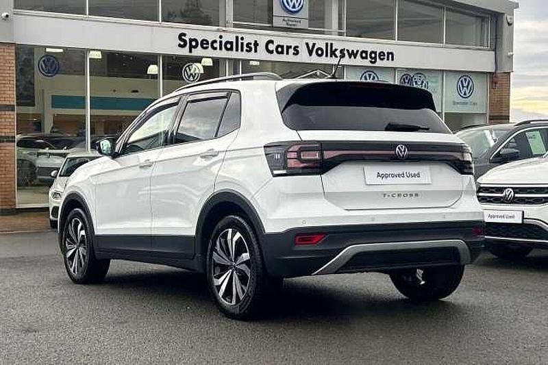 Used VW T-Cross Black Edition 95 HP (69 kW) 2023 White SUV