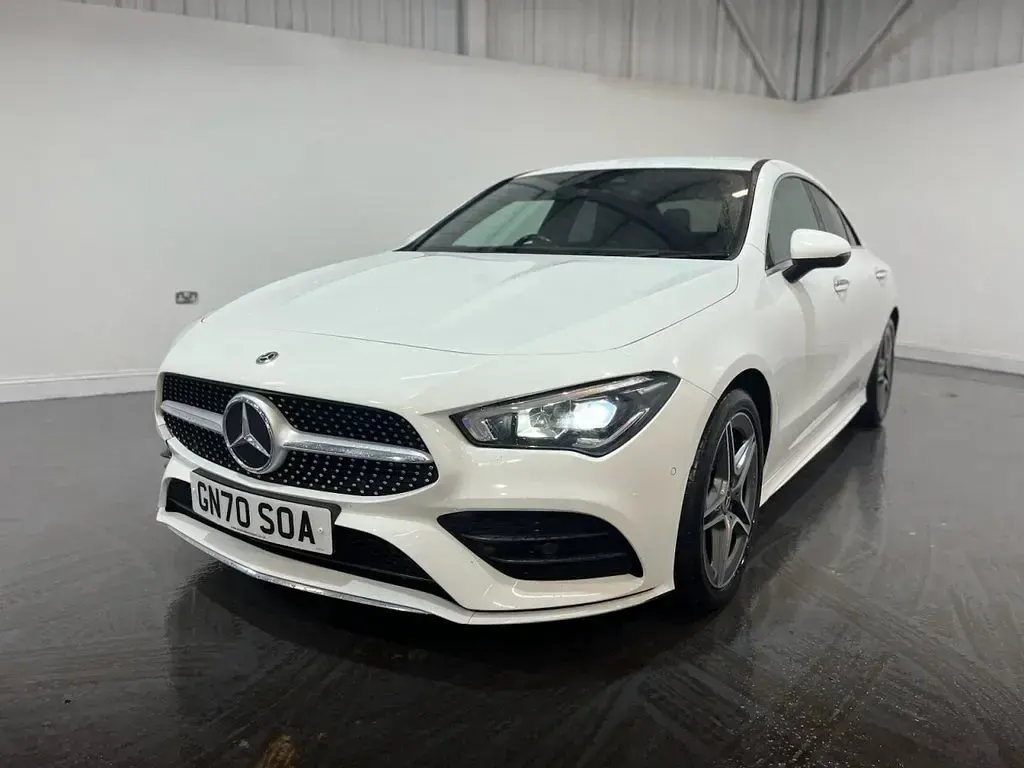 Used Mercedes CLA180 AMG line 136 HP (100 kW) 2021 White Sedan