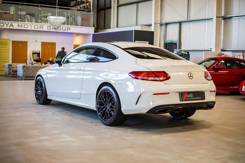 Used Mercedes C200 AMG line 2017 White Coupe