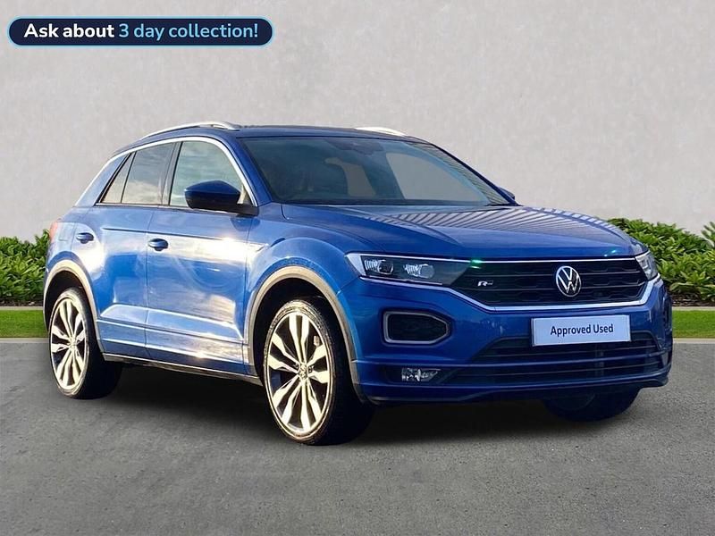 Used VW T-Roc R-line 150 HP (110 kW) 2020 Blue SUV