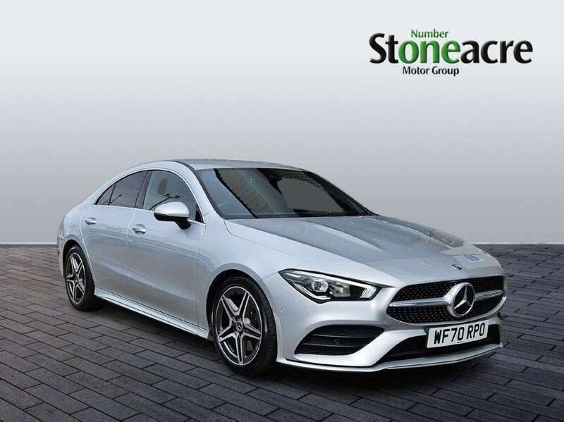 Silver Used 2020 Mercedes CLA200 AMG line Coupe | £18,900 (Fair price) - Image 1/4