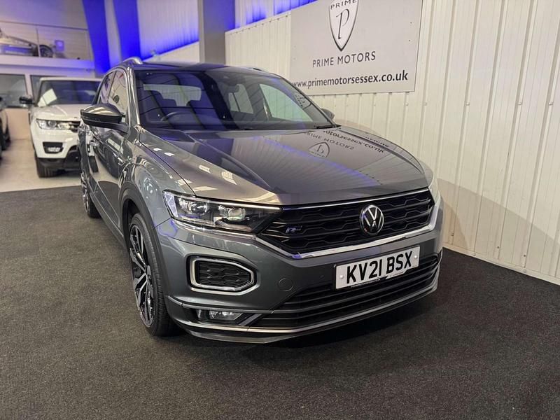 Usado VW T-Roc R-line 150 HP (110 kW) 2021 Cinzento SUV