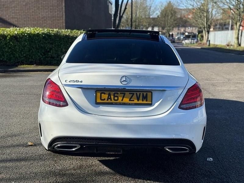 Used Mercedes C250 AMG line 204 HP (150 kW) 2017 White Sedan