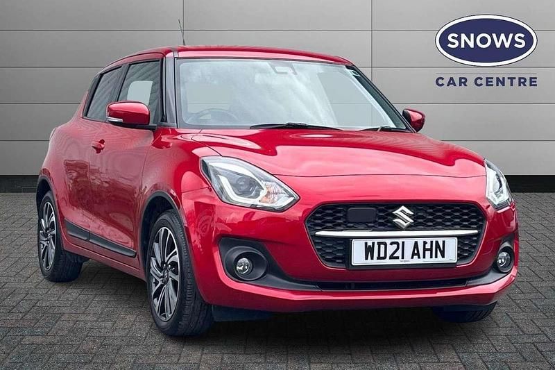 Red Used 2021 Suzuki Swift SZ5 Hatchback | £13,148 (Good price) - Image 1/4