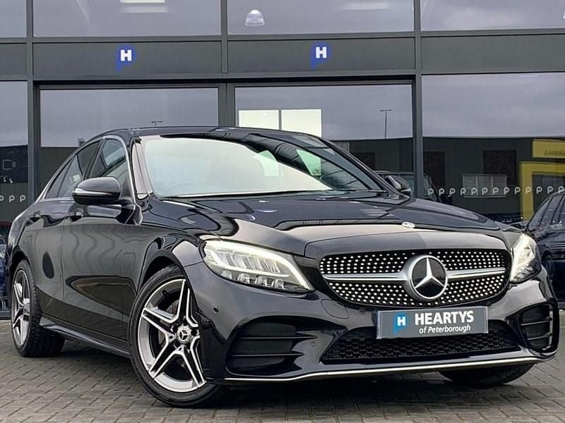 Black Used 2018 Mercedes C220 AMG line Sedan | £18,950 (Fair price) - Image 1/4