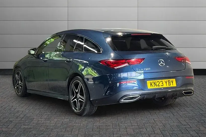 Used Mercedes CLA200 AMG Line Premium 161 HP (118 kW) 2023 Denim blue Estate