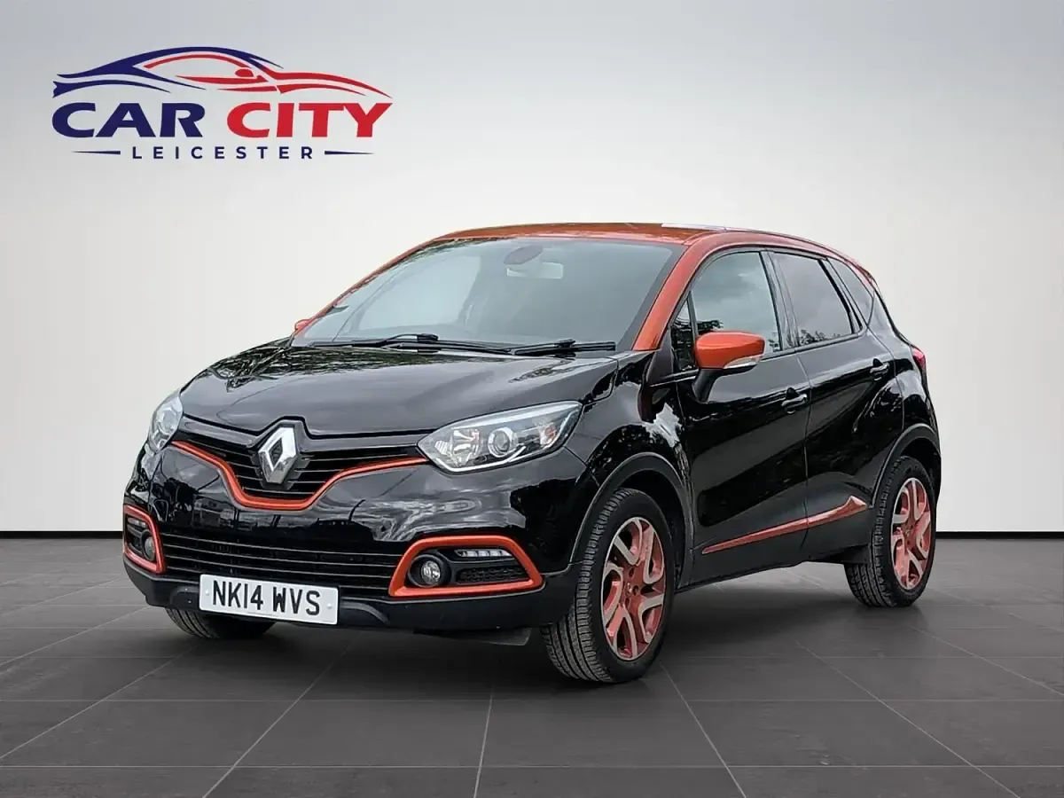 Used Renault Captur Dynamique 90 HP (66 kW) 2014 Black/orange SUV