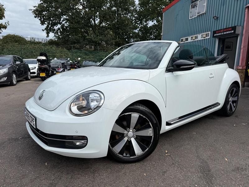 White Used 2015 VW Beetle Sportline Cabriolet | £9,880 (Fair price) - Image 1/4