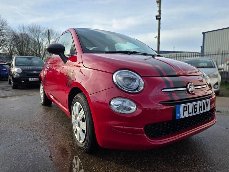 Red Used 2016 Fiat 500 Pop Hatchback | £4,500 (Good price) - Image 1/4