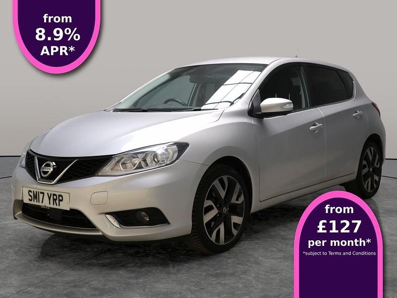 Silver Used 2017 Nissan Pulsar Tekna Hatchback | £8,441 (Fair price) - Image 1/3