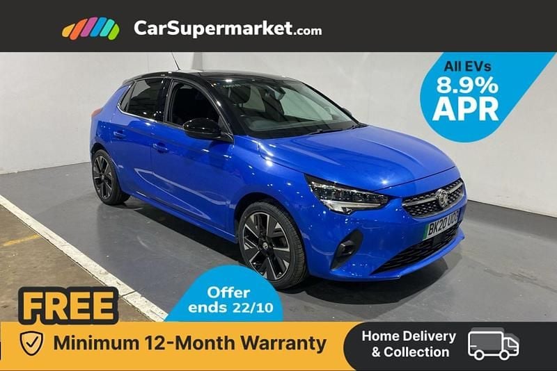 Blue Used 2020 Vauxhall Corsa-e Elite Hatchback | £10,397 (Fair price) - Image 1/3