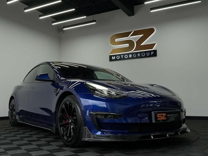 Blue Used 2019 Tesla Model 3 Long Range AWD Sedan | £18,995 (Expensive) - Image 1/3